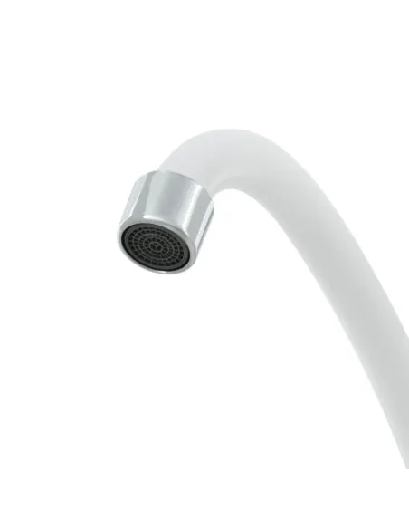 Смеситель для кухни двухвентильный Rizo RP48W, пластик, белый купить в Днепре и Киеве - цена от КТУ