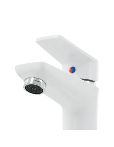 Смеситель для умывальника Rizo RP10W, пластик, белый купить в Днепре и Киеве - цена от КТУ