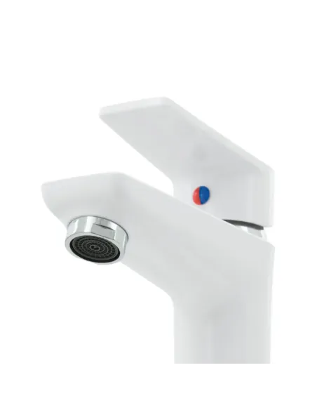 Смеситель для умывальника Rizo RP10W, пластик, белый купить в Днепре и Киеве - цена от КТУ