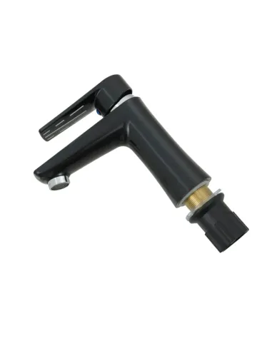 Смеситель для умывальника Rizo RP10B, пластик, черный купить в Днепре и Киеве - цена от КТУ