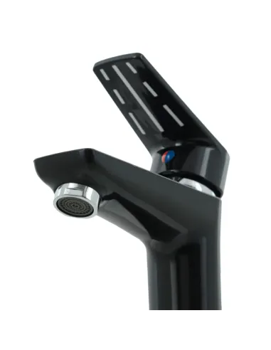 Смеситель для умывальника Rizo RP10B, пластик, черный купить в Днепре и Киеве - цена от КТУ