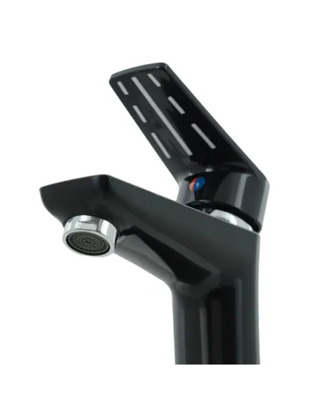 Смеситель для умывальника Rizo RP10B, пластик, черный купить в Днепре и Киеве - цена от КТУ