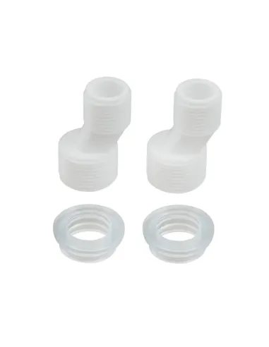 Змішувач для ванни з довгим виливом Rizo RP31W, пластик, білий купити у Дніпрі та Києві - ціна від КТУ