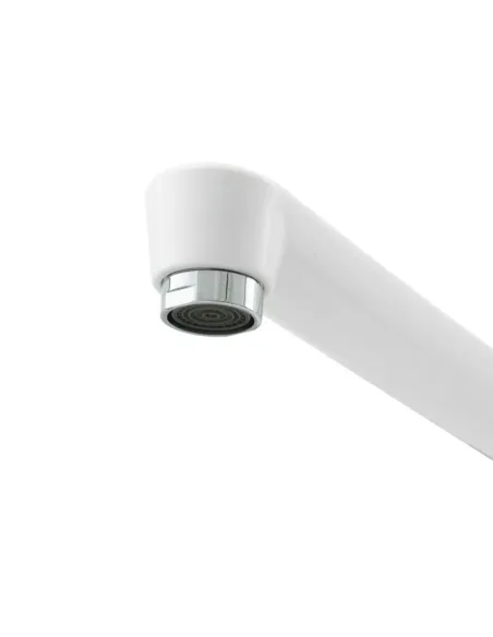 Смеситель для ванны с длинным изливом Rizo RP35W, пластик, белый купить в Днепре и Киеве - цена от КТУ Смеситель для ванны с длинным изливом Rizo RP35W, пластик, белый купить в Днепре и Киеве - цена от КТУ