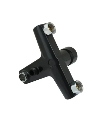 Змішувач для ванни з коротким зливом Rizo RP30B, пластик, чорний купити у Дніпрі та Києві - ціна від КТУ