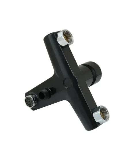 Смеситель для ванны с коротким изливом Rizo RP30B, пластик, черный купить в Днепре и Киеве - цена от КТУ