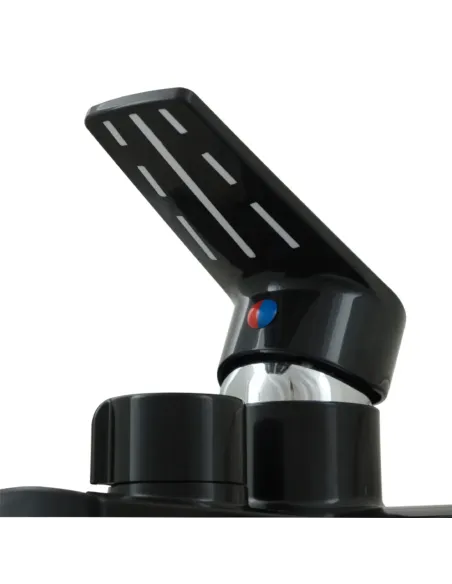 Змішувач для ванни з коротким зливом Rizo RP30B, пластик, чорний купити у Дніпрі та Києві - ціна від КТУ