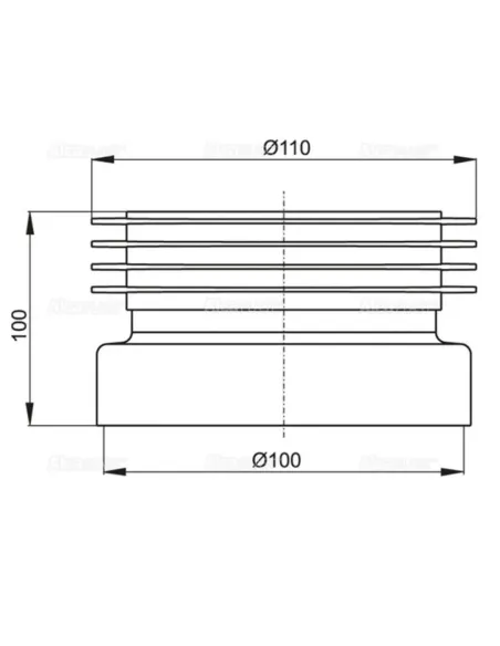 Гофра для унитаза Alcaplast А99 110 мм купить в Днепре и Киеве - цена от КТУ
