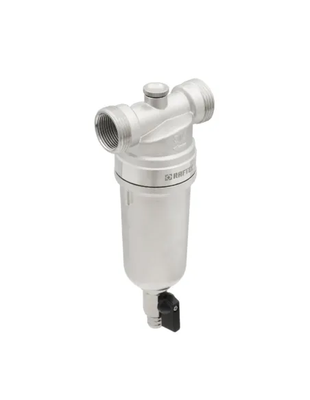 Самопромивний фільтр з манометром для гарячої води Raftec RMHF02 3/4 дюйми купити у Дніпрі та Києві - ціна від КТУ