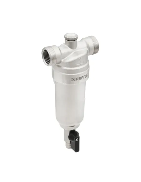 Самопромывной фильтр с манометром для горячей воды Raftec RMHF01 1/2 дюйма купить в Днепре и Киеве - цена от КТУ