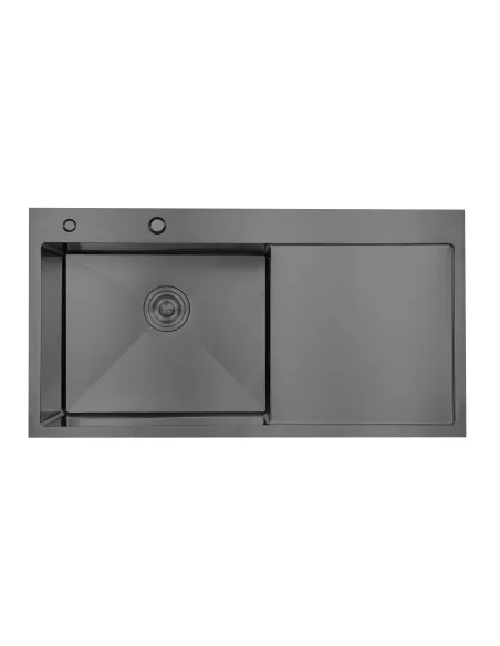 Мийка для кухні прямокутна Lidz Handmade H7849BR з нержавіючої сталі купити у Дніпрі та Києві - ціна від КТУ