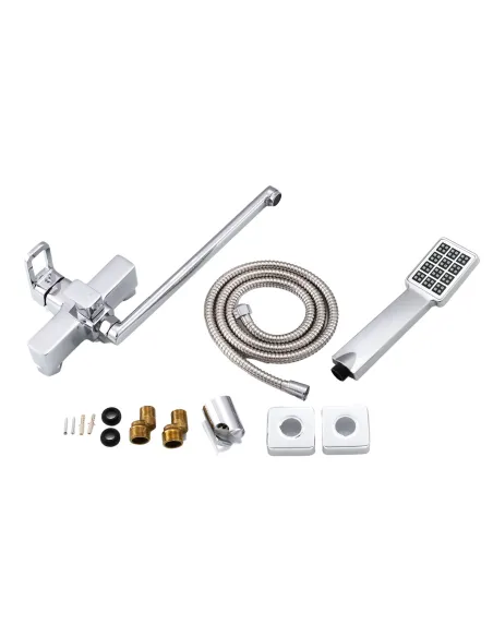 Смеситель для ванны Lidz Wawel 005 LDWAW005CRM45389 Chrome, с душевым набором