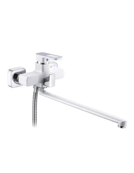 Смеситель для ванны Lidz Wawel 006 LDWAW005WHI45399 White, с душевым набором