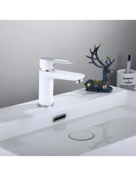 Змішувач для умивальника Lidz Latwa 001 LDLAT001WHI45423 White купити у Дніпрі та Києві - ціна від КТУ