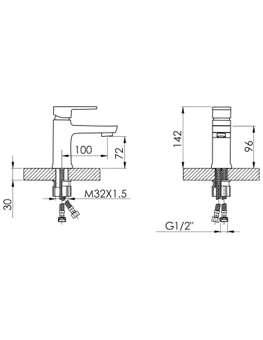 Змішувач для умивальника Lidz Wawel 001 LDWAW001WHI45397 White купити у Дніпрі та Києві - ціна від КТУ
