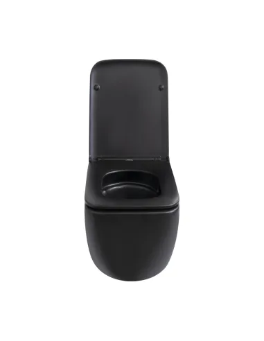 Унітаз безободковий підвісний Q-Tap Gemini Ultra Quiet QT2533076EUQMB, 373х365х530 мм купити у Дніпрі та Києві - ціна від КТУ