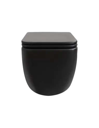 Унітаз безободковий підвісний Q-Tap Gemini Ultra Quiet QT2533076EUQMB, 373х365х530 мм купити у Дніпрі та Києві - ціна від КТУ