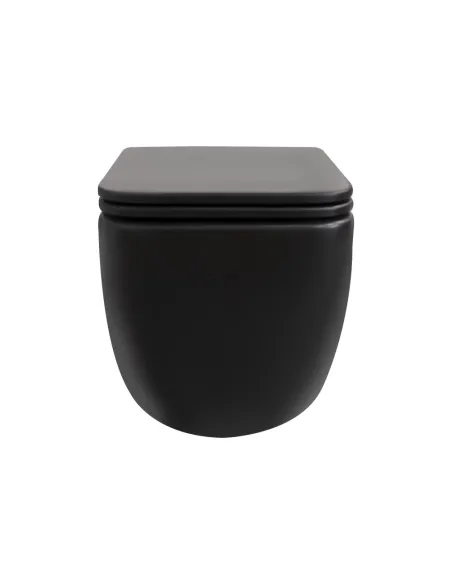 Унітаз безободковий підвісний Q-Tap Gemini Ultra Quiet QT2533076EUQMB, 373х365х530 мм купити у Дніпрі та Києві - ціна від КТУ