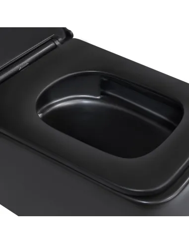 Унітаз безободковий підвісний Q-Tap Gemini Ultra Quiet QT2533076EUQMB, 373х365х530 мм купити у Дніпрі та Києві - ціна від КТУ