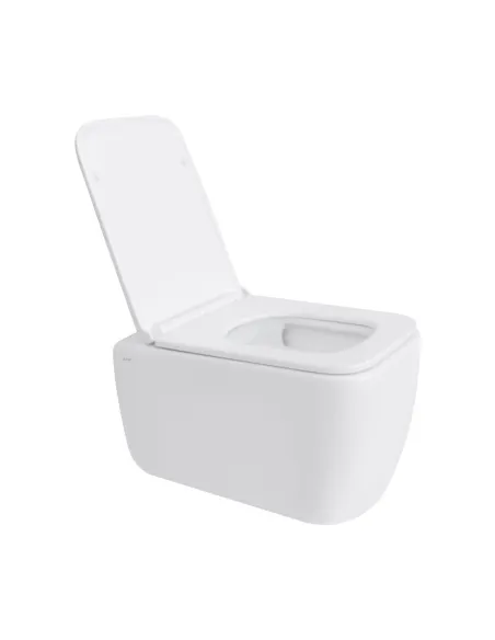 Унитаз безободковый подвесной Q-Tap Gemini Ultra Quiet QT2533076EUQW, 373х365х530 мм