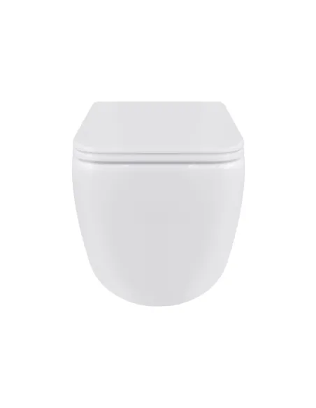 Унитаз безободковый подвесной Q-Tap Gemini Ultra Quiet QT2533076EUQW, 373х365х530 мм