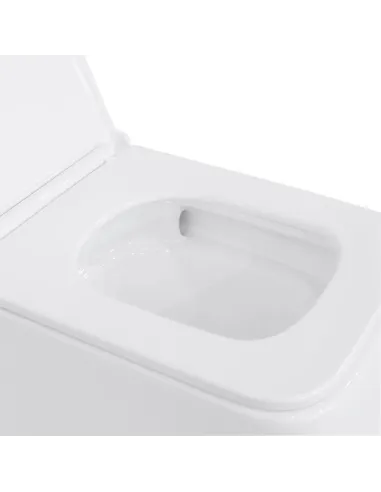 Унитаз безободковый подвесной Q-Tap Gemini Ultra Quiet QT2533076EUQW, 373х365х530 мм