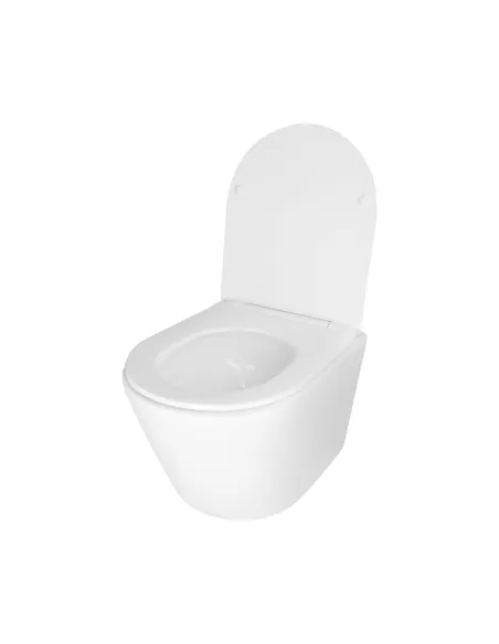 Унитаз безободковый подвесной Q-Tap Swan Ultra Quiet QT16335179W, 320х360х485 мм