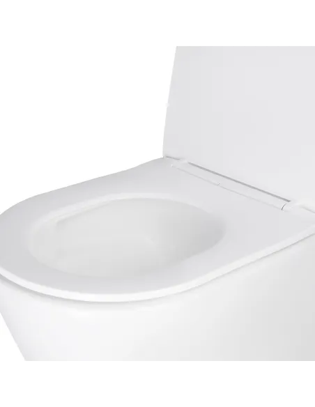 Унитаз безободковый подвесной Q-Tap Swan Ultra Quiet QT16335179W, 320х360х485 мм