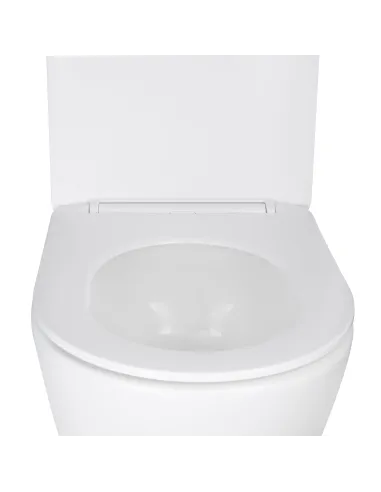 Унитаз безободковый подвесной Q-Tap Swan Ultra Quiet QT16335179W, 320х360х485 мм