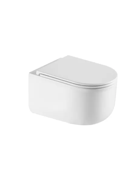 Унітаз безободковий підвісний Q-Tap Taurus Ultra Quiet QT2433084EUQW, 380х360х490 мм купити у Дніпрі та Києві - ціна від КТУ