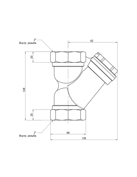 Фільтр грубої очистки SD Forte SF124W50 2 дюйми купити у Дніпрі та Києві - ціна від КТУ