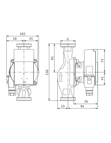 Циркуляционный насос Wilo Atmos Pico 15/1-6