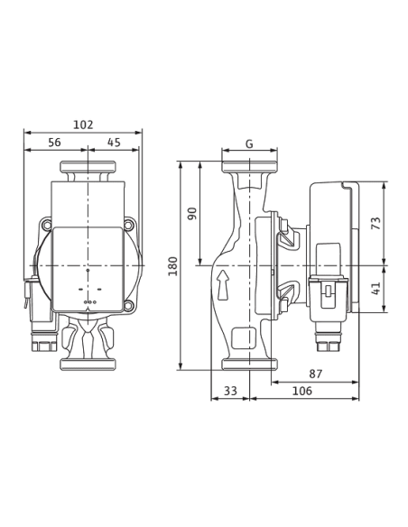 Циркуляційний насос Wilo Atmos Pico 30/1-8 купити у Дніпрі та Києві - ціна від КТУ