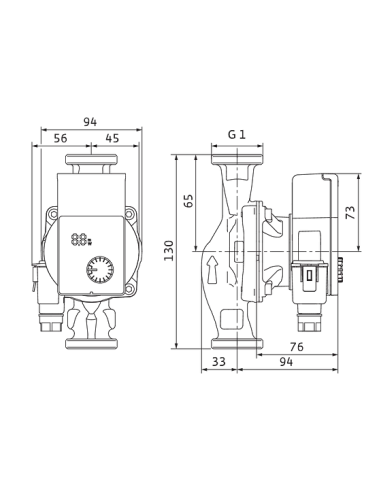 Циркуляционный насос Wilo Yonos Pico1.0 15/1-4 энергосберегающий