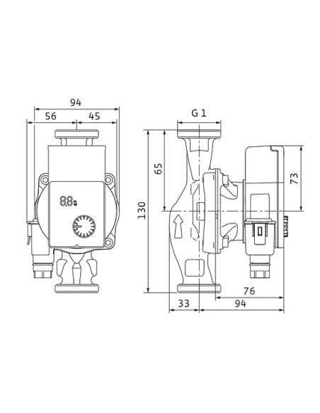 Циркуляційний насос Wilo Yonos Pico1.0 15/1-4 енергозберігаючий купити у Дніпрі та Києві - ціна від КТУ