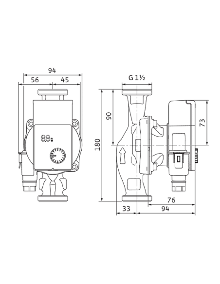 Циркуляционный насос Wilo Yonos Pico1.0 25/1-4 энергосберегающий