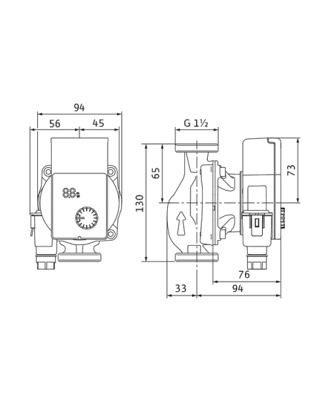 Циркуляційний насос Wilo Yonos Pico1.0 25/1-4-130 енергозберігаючий купити у Дніпрі та Києві - ціна від КТУ