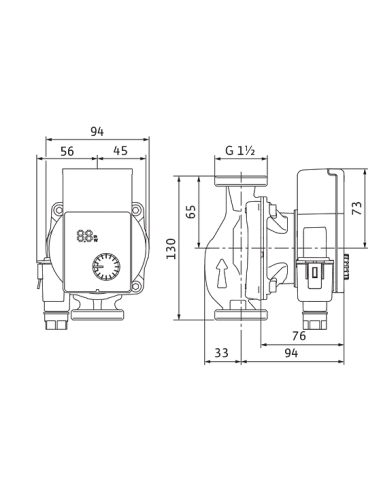 Циркуляційний насос Wilo Yonos Pico1.0 25/1-6-130 енергозберігаючий купити у Дніпрі та Києві - ціна від КТУ