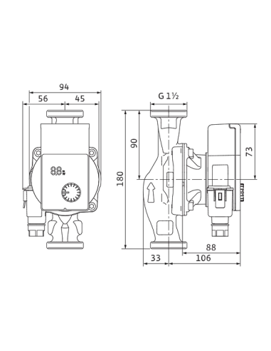 Циркуляційний насос Wilo Yonos Pico1.0 25/1-8 енергозберігаючий купити у Дніпрі та Києві - ціна від КТУ
