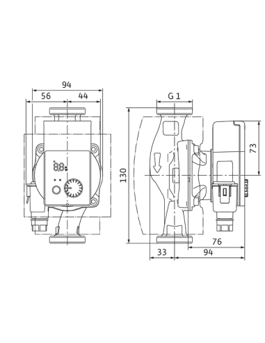 Рециркуляційний насос Wilo Yonos Pico-Z 15/0,5-4 130 для ГВП купити у Дніпрі та Києві - ціна від КТУ