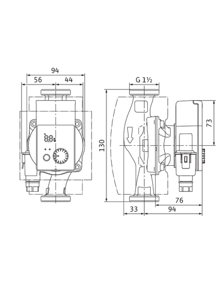 Рециркуляційний насос Wilo Yonos Pico-Z 25/0,5-6 130 для ГВП купити у Дніпрі та Києві - ціна від КТУ
