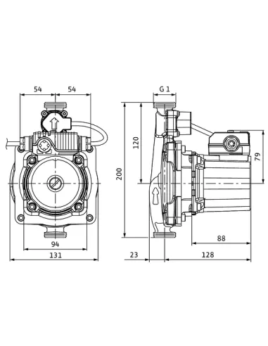 Насос для повышения давления Wilo PB Boost First 15/12