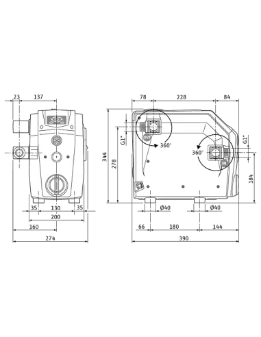 Мини насосная станция Wilo-Isar Boost5-E-5
