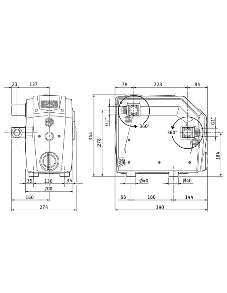 Мини насосная станция Wilo-Isar Boost5-E-5