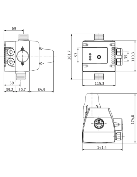 Електронне реле тиску Wilo HiControl 1 із захистом від сухого ходу купити у Дніпрі та Києві - ціна від КТУ