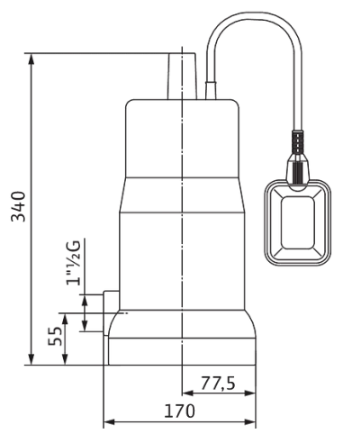 Дренажний насос Wilo Initial Drain 13-9 купити у Дніпрі та Києві - ціна від КТУ
