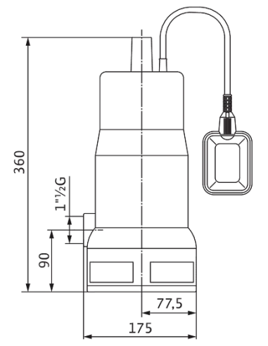 Дренажний насос Wilo Initial Waste 16-11 купити у Дніпрі та Києві - ціна від КТУ