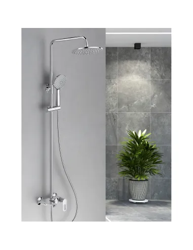 Душова система з виливом Lidz Latwa 1030 LDLAT1030CRM45417 Chrome