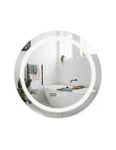 Дзеркало для ванної кімнати Q-Tap Mideya Touch R800 QT2078NCR8080W, з LED-підсвічуванням, з антизапітнінням