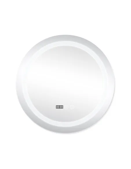 Зеркало для ванной Q-Tap Mideya Touch R800 QT2078NCR8080W, с LED-подсветкой, с антизапотеванием